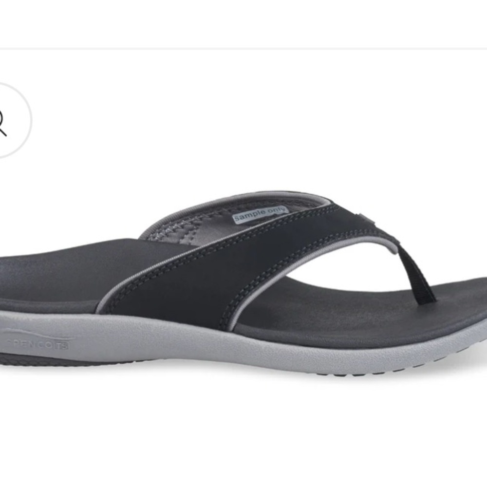 Waco Yumi Plus Onyx Women’s 10 NEW W/PKG Summer Flip Flop Ortho Spenco